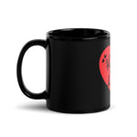 Happy Valentine's Day Black Glossy Mug