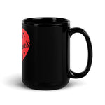 Happy Valentine's Day Black Glossy Mug