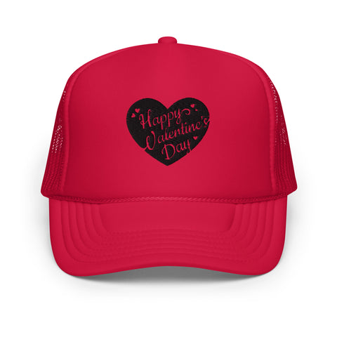 Happy Valentine's Day Foam trucker hat