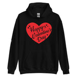 Valentine's Day Black/Red Unisex Hoodie