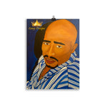 Tupac in Blue Poster