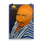 Tupac in Blue Poster