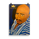 Tupac in Blue Poster