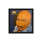 Tupac in Blue Framed canvas