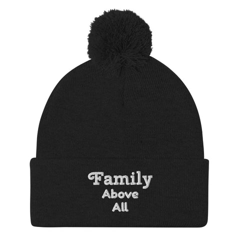 Family Above All Pom-Pom Beanie