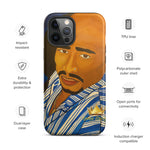 Tupac in Blue Tough iPhone case