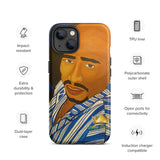 Tupac in Blue Tough iPhone case