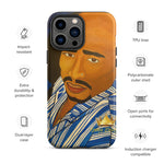 Tupac in Blue Tough iPhone case