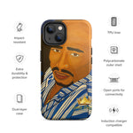 Tupac in Blue Tough iPhone case