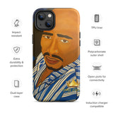 Tupac in Blue Tough iPhone case