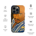 Tupac in Blue Tough iPhone case