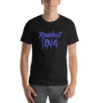 Realest Love Unisex t-shirt (Blue Letters)