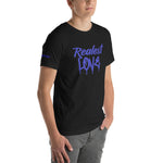 Realest Love Unisex t-shirt (Blue Letters)